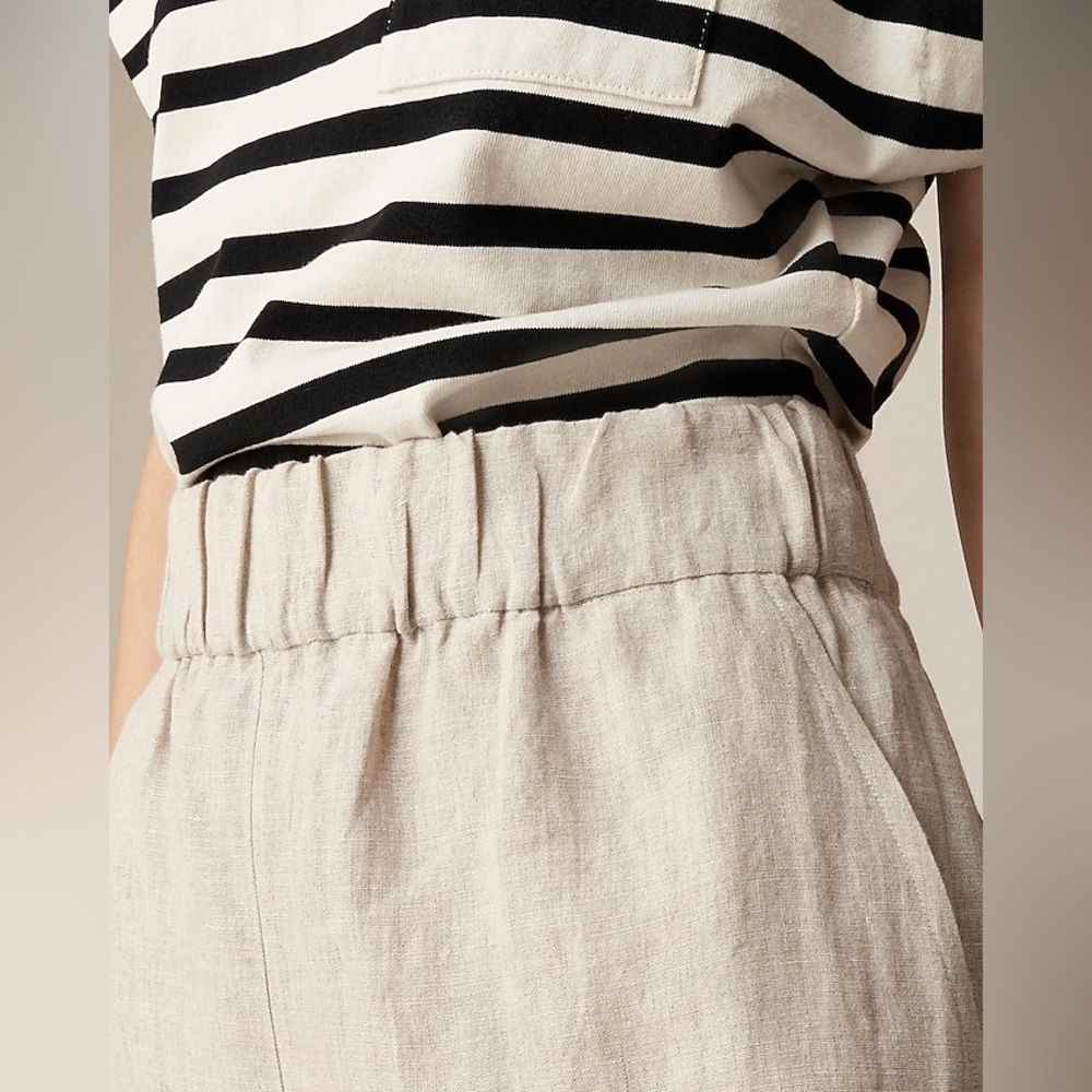 J Crew Tropez short in linen CA384